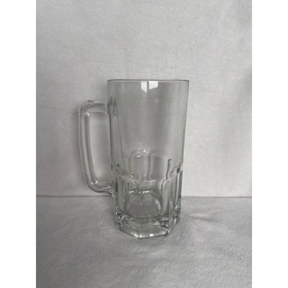 Vintage Libbey Gibraltar Super Mug Beer Glass Mug Stein Unisex Large Clear EXCL